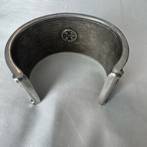 Unique Tory Burch Silver Cuff Bracelet- Heavy